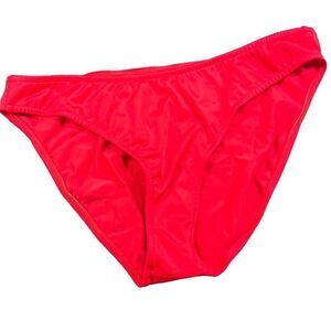 Venus SCOOP FRONT BIKINI BOTTOM SIZE 10 In RED NWT